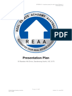 REAA - CPPREP4101 - Presentation Plan - (Rawdon Hill Drive) v1.0