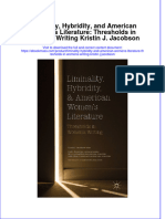 Liminality Hybridity and American Womens Literature Thresholds in Womens Writing Kristin J Jacobson Download PDF Chapter