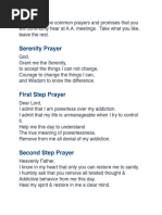Twelve Step Prayers from AA Big Book | PDF | Prayer | Religious Belief ...