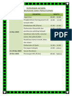 Susunan Acara Pembukaan Penutupan