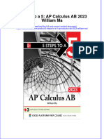 5 Steps To A 5 Ap Calculus Ab 2023 William Ma Full Chapter