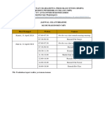 Jadwal Silaturrahmi Ke Dosen