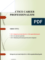 Practice Career Professionalism