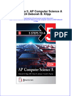 5 Steps To A 5 Ap Computer Science A 2024 Deborah B Klipp Full Chapter