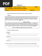 Technology Grade 8 Term 3 Pat 2 2024 Revised | PDF | Mining | Ore