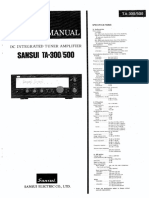 Sansui Ta-300 Ta-500 Receiver