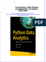 Python Data Analytics With Pandas Numpy and Matplotlib 3Rd Edition Fabio Nelli Full Download Chapter