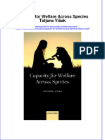 Capacity For Welfare Across Species Tatjana Visak Full Chapter