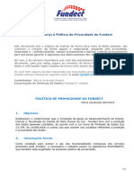 Política de Privacidade - Fundect