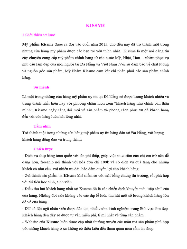 KISSME | PDF