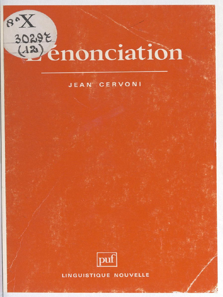 Introduction à l'Énonciation Linguistique | PDF | Linguistique | Sémantique