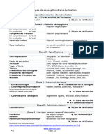 4.2 Étapes de Conception D 'Une Évaluation: Retrouvez Ces Documents Sur