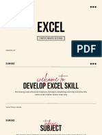 Develop Excel Skill