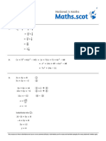N5 Maths 2023 Paper 1 Solutions