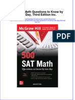 500 Sat Math Questions To Know By Test Day Third Edition Inc full chapter