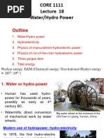 Lecture 18 Water Power