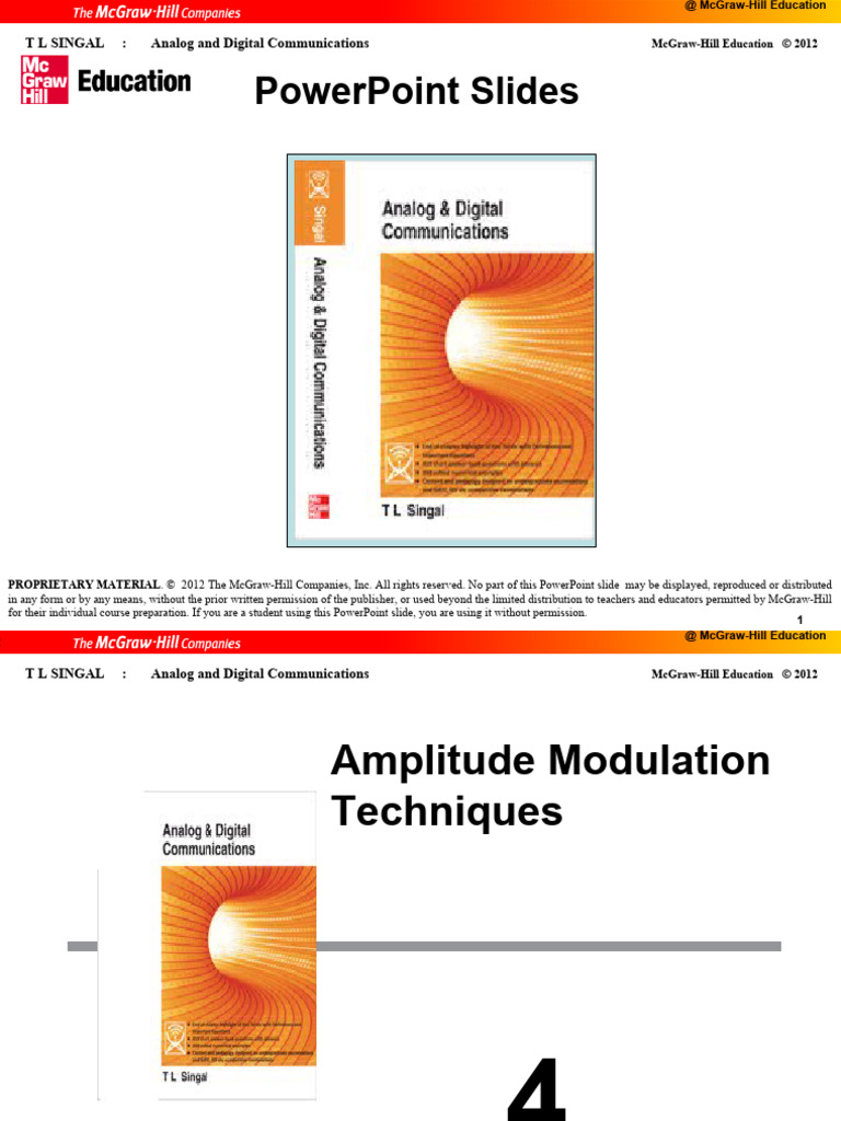 TLSingal Analog and Digital Communications Chapter 04 | PDF | Frequency ...