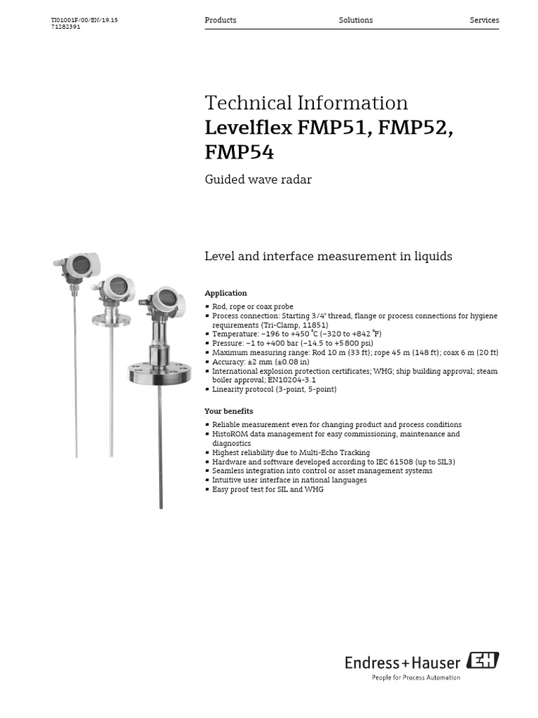Liquid Level Measurement Guide | PDF | Electrical Engineering