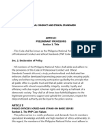 Code of Professional Conduct and Ethical Standards1 PNP