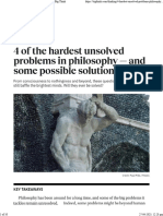 4 Difficult Questions in Philosophy