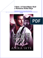 Lone Wolf Relic A Fated Mates Wolf Shifter Romance Anika Skye download pdf chapter