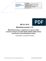 MP 53: 2019 Metodický Postup Č. 53