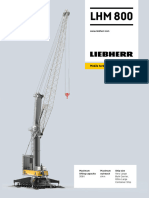 Liebherr LHM 800 Mobile Harbour Crane Datasheet English