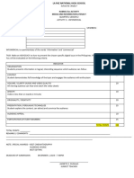 RUBRICS For ACTIVITY MIL - INFOMERCIAL