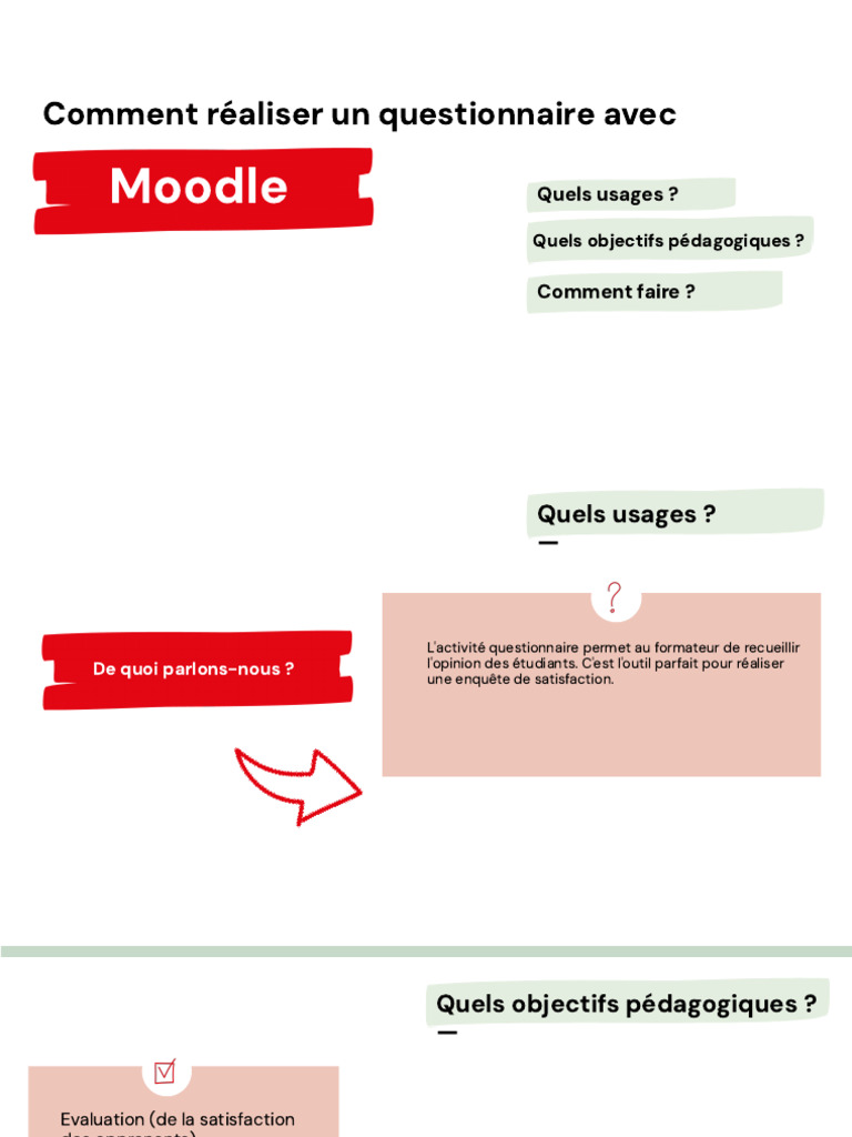 Créer un questionnaire sur Moodle | PDF | Moodle