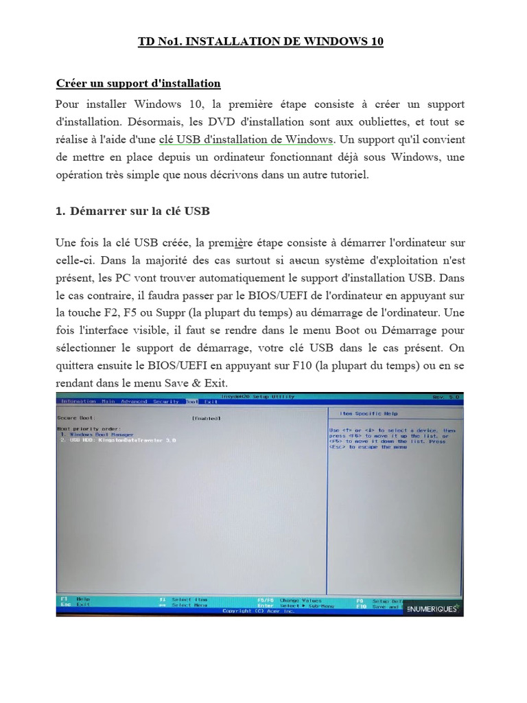 Installation de Windows 10 étape par étape | PDF | Windows 10 | Microsoft