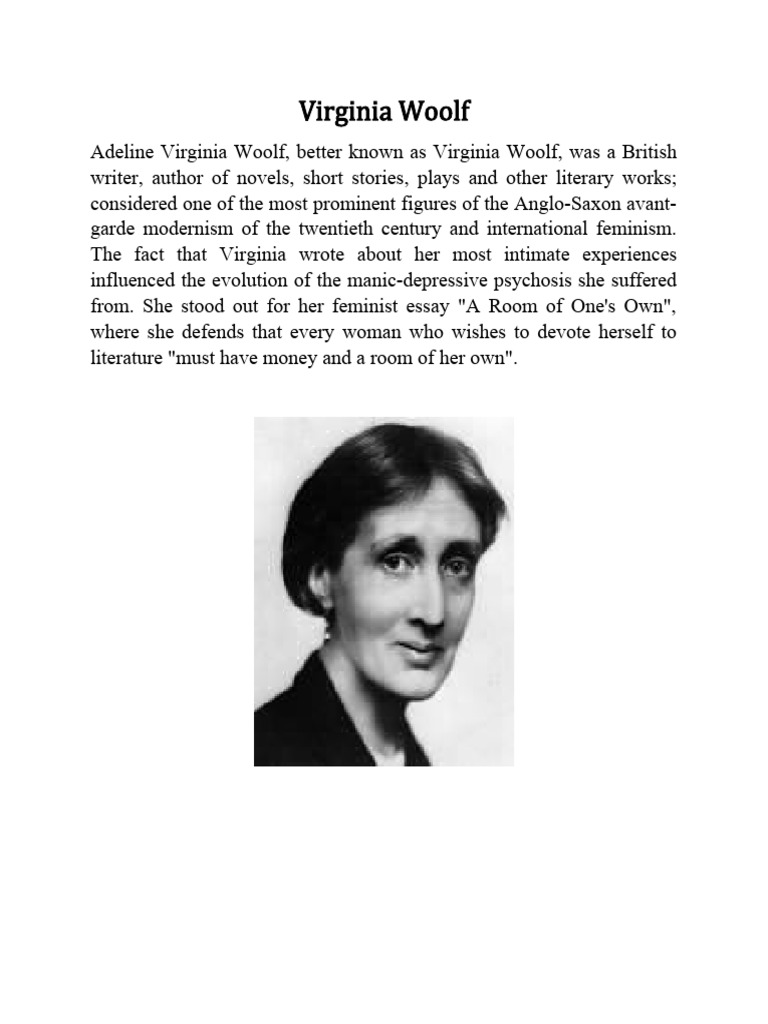 Virginia Woolf | PDF | Classics