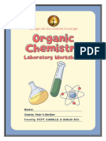 Organic Chemistry - Laboratory Worksheet