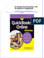 Quickbooks Online For Dummies 7Th Edition David H Ringstrom full download chapter