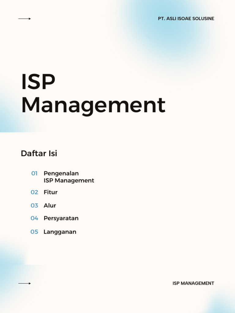 Sistem Manajemen ISP Terintegrasi | PDF | Pengelolaan Keuangan & Uang ...