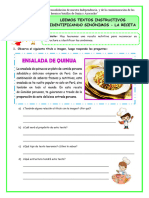 Ficha-Lun-Comun-Leemos Textos Instructivos Identificando Sinónimos La Receta