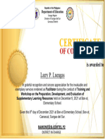 LAC Certificate