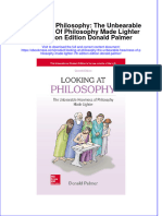 Looking At Philosophy The Unbearable Heaviness Of Philosophy Made Lighter 7Th Edition Edition Donald Palmer download pdf chapter