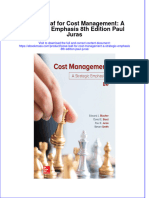Loose Leaf For Cost Management A Strategic Emphasis 8Th Edition Paul Juras Download PDF Chapter