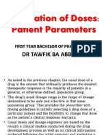 Calculation of Doses PT Factors