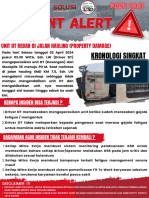 Incident Alert Unit DT Rebah Di Jalan Hauling (Property Damage) - 030424