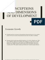 Conceptions and Dimensions of Development