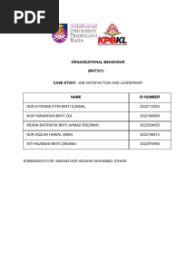 Mgt321 - Case Study