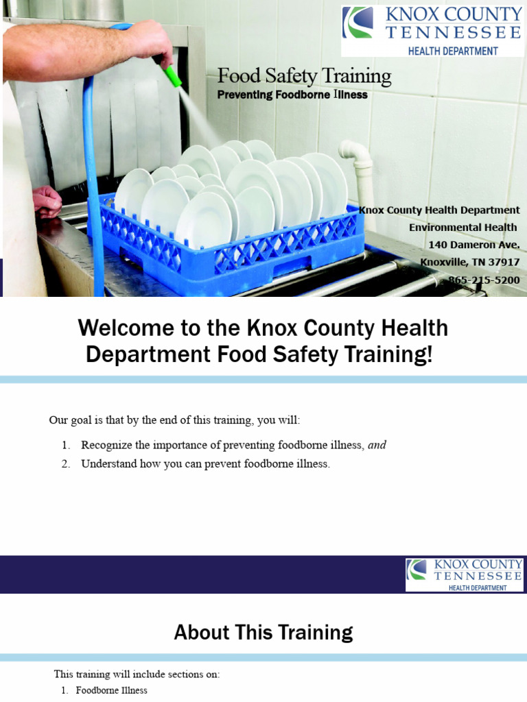 Food Safety Training | PDF | Foodborne Illness | Hand Washing
