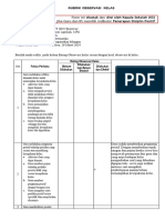 Rubrik Observasi Kelas Lia