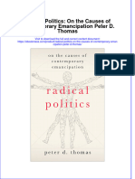 Radical Politics On The Causes of Contemporary Emancipation Peter D Thomas Full Download Chapter