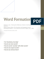 Mental Processes To Word Formation