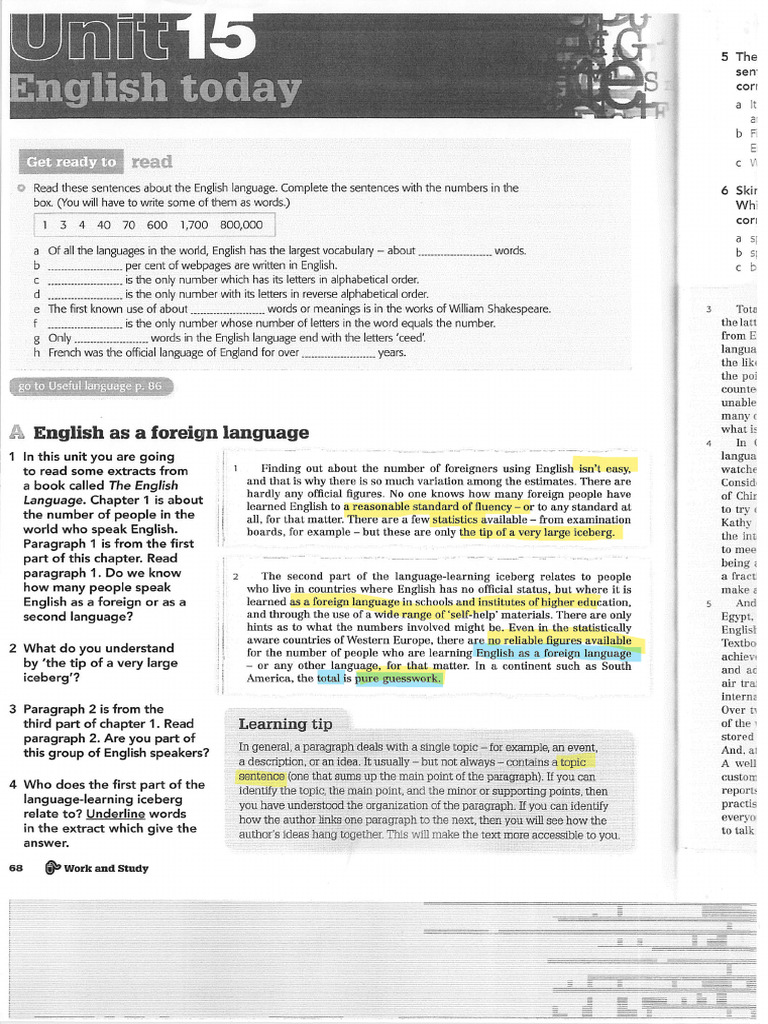 Reading Exercises Unit 15 | PDF