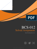 BCS-012 Solved Assignment 2023-2024