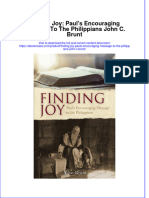 Finding Joy Pauls Encouraging Message To The Philippians John C Brunt Full Chapter