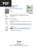 Defining The Design Process: Methodology and Creation